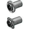 Linear ball bearings / flange selectable (guided) / steel / double bushing