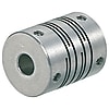Schlitz-Kupplungen / Gewindestiftklemmung / Querschlitz / Korpus: Aluminium, rostfreier Stahl