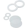 Extra-thin plastic washers / POM / PC / fluoroplastic / thickness <lt / >1 mm
