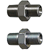 Hydraulik-Fittings / Gerade / rostfreier Stahl, Stahl / zweiseitiges Außengewinde / Mit PT-Gewinde / Mit PF-Gewinde / verzinkt