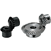 Schrägzahnräder / Druckwinkel 20Grad / Gerade / Spiralförmige Ausführung