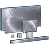 Plaques métalliques / surface fraisée, polie par rotation, polie à plat / AxBxT configurable / en 1.4301 Equiv.