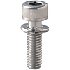Hex Socket Head Cap Screw With Spring Lock Captive Washer