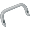 Handgriffe / ovale, schräge U-Form / Aluminium / Durchgangsbohrung
