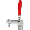 Toggle Clamp, Vertical Type, Flange Base, Clamp Bolt Adjustable, Clamping Force 1,960 N