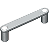Handgriffe / quadratische U-Form / Aluminium, rostfreier Stahl / Durchgangsbohrung