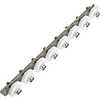 Rollenleisten / Breite 9 mm, 7 mm / Rollenmaterial wählbar / Ausführung wählbar 