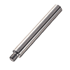 Linear shafts / material selectable / treatment selectable / stepped on one side / external thread / undercut / spanner flat