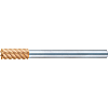 TSC series carbide high-helical end mill for high-hardness copper machining, multi-blade, 50° spiral / long shank, regular model