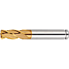 AS Coated Powdered High-Speed Steel Radius End Mill, 4-Flute / Short