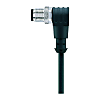 Sensor- / Aktor-Steckverbinder, konfektioniert M12 Stecker, gewinkelt