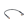 Sensor- / Aktor-Steckverbinder (Fertigteil) M12-Stecker, gerade, Buchse, rechter Winkel