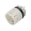Connecteur d'élément de montage IP67 enfichable pour panneau mâle miniature