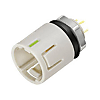 Connecteur d'élément de montage IP67 enfichable pour panneau mâle sous-miniature