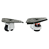 Casters for Aluminum Extrusion - With Leveling Function