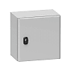 Wall cabinet with mounting plate