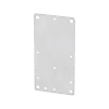 Mounting Plate (Housing), Prepunched, Stainless Steel 1.4301 (304), Untreated, Silver