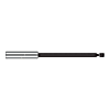 Bit Holder Magnetic, Clamping with Retaining Ring, 1/4"