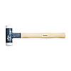 Soft-Faced Hammer Dead-Blow, Very Hard, with Hickory Wooden Handle, Round Hammer Face