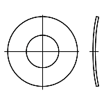 DIN 137 Rondelles élastiques ondulées