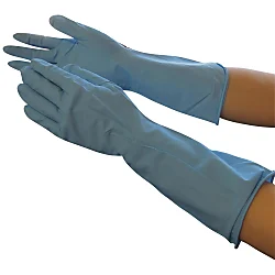 Extra long sleeve rubber store gloves