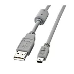 Ultra-thin mini USB cable (mini B5pin type), Sanwa Supply