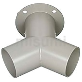 アルミダクトホース用配管部品　Ｙ型