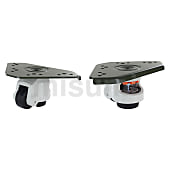 アルミフレーム用キャスタ　レベリング機能付