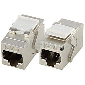 LANケーブル延長　シールド有　CAT5e　パネルマウント　JJアダプタ（中継用ジャック）