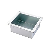 【穴加工無料】無塗装パネル箱型4辺耳あり ステンレス RUBTQ