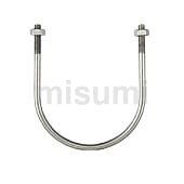 SGP用Uボルト SUS304 呼び径A ねじ径W3/8