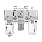 エアコンビネーション エアフィルタ+レギュレータ+ルブリケータ AC20-D〜AC60-D