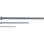 ストレートエジェクタピン -ハイス鋼SKH51/ツバ厚4mm/軸径指定･全長固定タイプ-