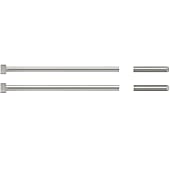 刻印付ストレートエジェクタピン -ハイス鋼SKH51/ツバ厚4mm/凸文字タイプ-