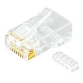 UTP シールド無　CAT5e　RJ45モジュラープラグ
