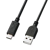 USB2.0 Type C-Aケーブル（1.5m・ブラック） KU-CA15K