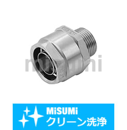 【クリーン洗浄品】樹脂ホース取付コネクタ