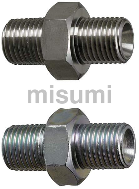 油圧・水圧用継手 ストレートタイプ PT・PF両オネジ -ストレート・メス-