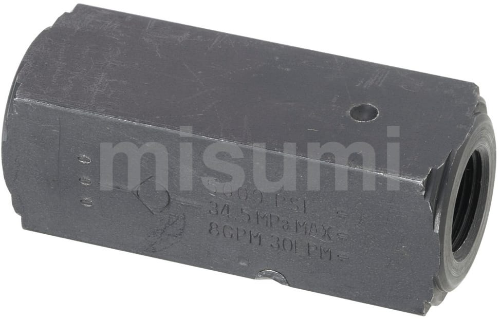型番 マレブルバルブ 汎用10Kタイプ 逆止め弁（インライン式） ねじこみ形 日立金属（旧日立バルブ） MISUMI(ミスミ)