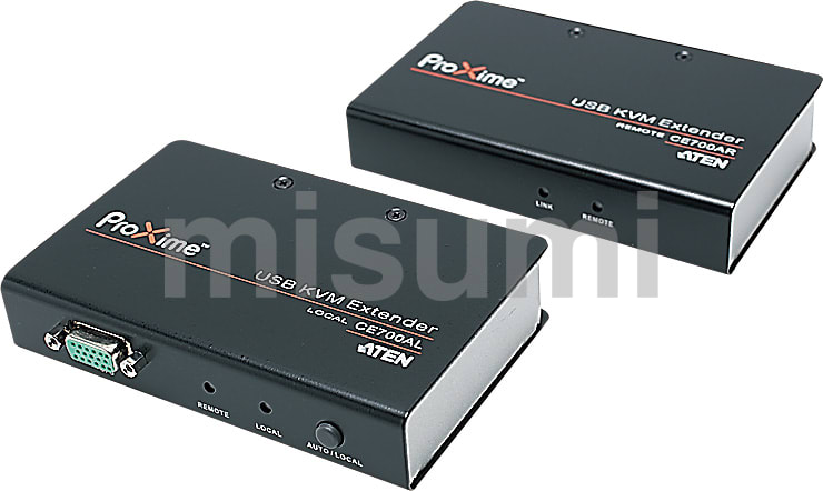 USB VGA カテゴリ5e ミニKVMエクステンダー（1280×1024@100m） ATEN MISUMI(ミスミ)