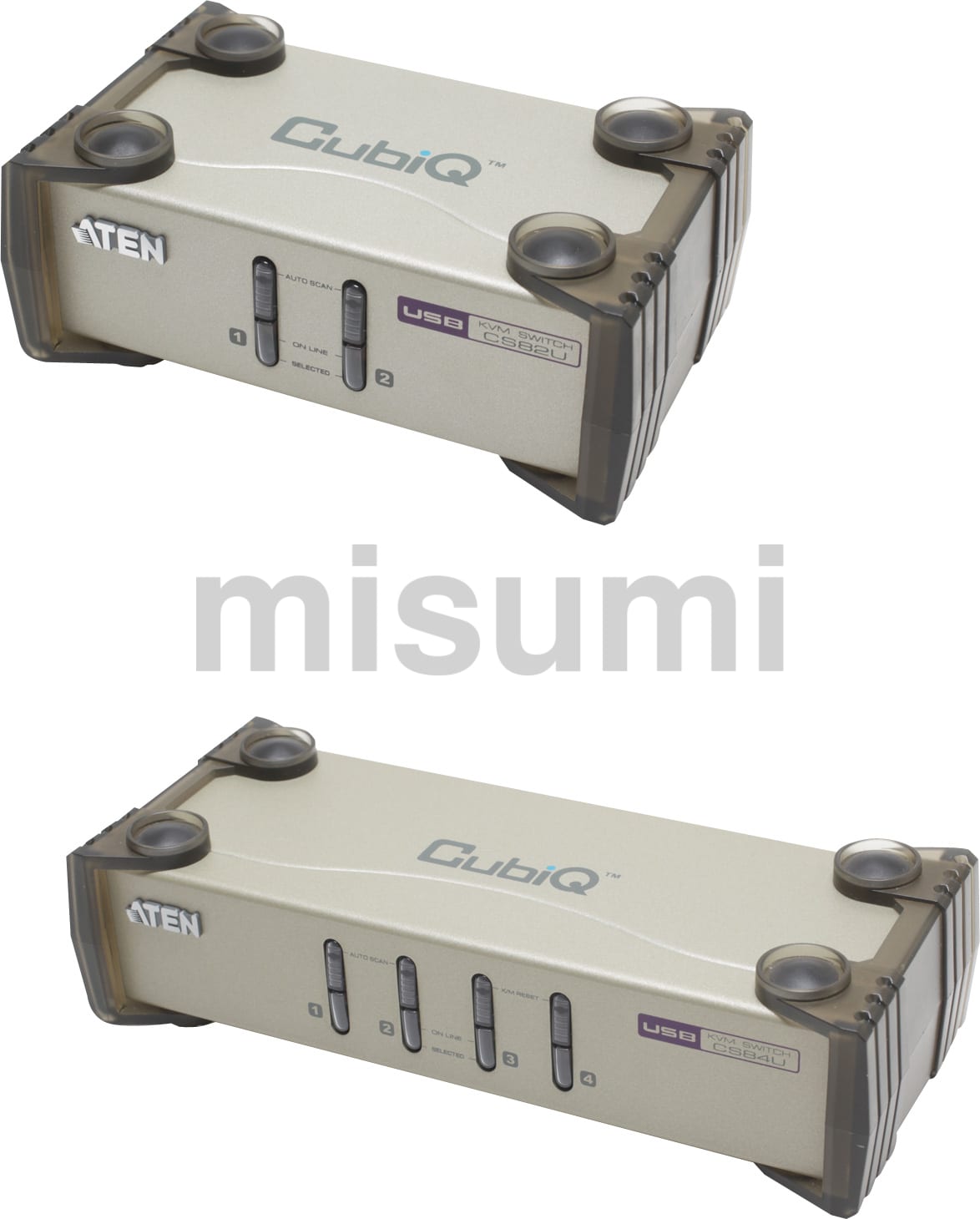 USB機器接続VGA対応小型KVMスイッチ（2ポート・4ポート）裏起動対応 ミスミ MISUMI(ミスミ)
