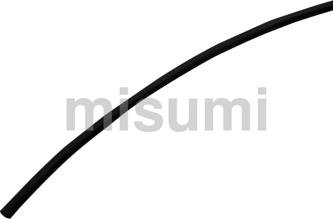 熱収縮チューブ（シリコン・耐熱・黒） ミスミ MISUMI(ミスミ)