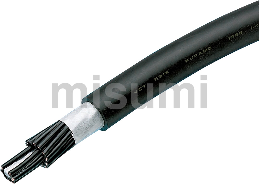 ■倉茂電工 ハイプレン VCT 531XX 100M VCT531XX3X2SQ100(2133947)[法人・事業所限定][直送元]