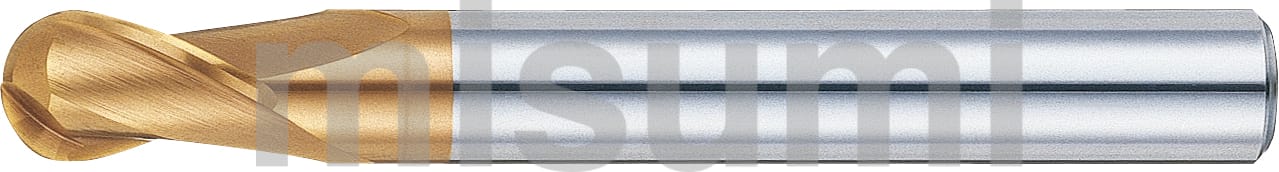 TSCシリーズ超硬ボールエンドミル 2枚刃/ショートタイプ