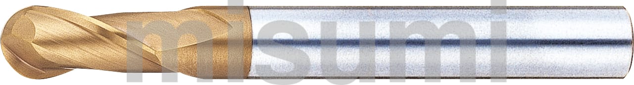 TSCシリーズ超硬ボールエンドミル 2枚刃/レギュラータイプ