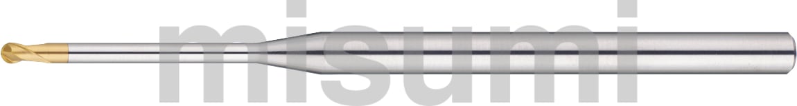 TSCシリーズ超硬ロングネックボールエンドミル 2枚刃/ロングネックタイプ