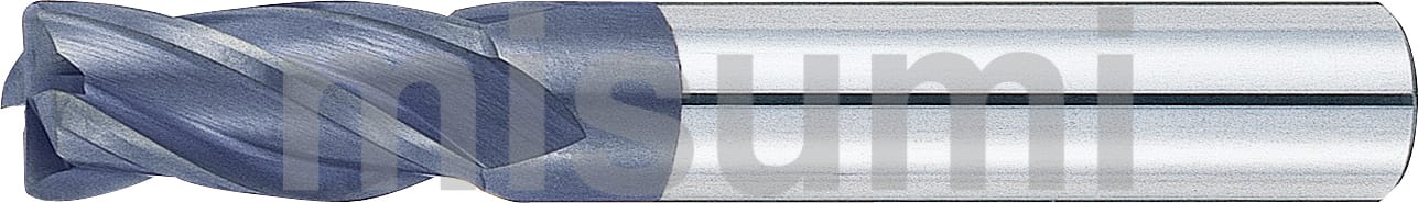 XALシリーズ超硬ラジアスエンドミル 4枚刃/ショートタイプ