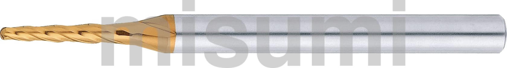 TSCシリーズ超硬テーパボールエンドミル 4枚刃/ロングタイプ