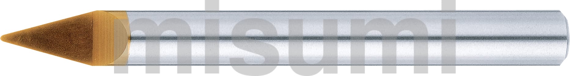 TSCシリーズ超硬テーパボールエンドミル 刻印用/1枚刃/半月タイプ