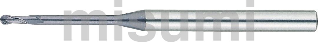 XALシリーズ超硬ロングネックボールエンドミル 2枚刃/スタブ/ロングネックタイプ